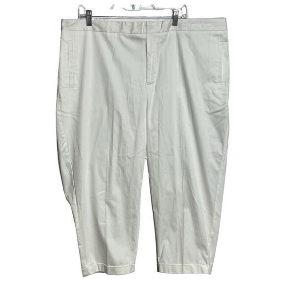 Catherines NWT White Secret Slimmer Capri‎ Pants Stretch Women’s Size 24W - Picture 1 of 7